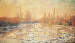 Claude Monet Ice Thawing on the Seine Germany oil painting art